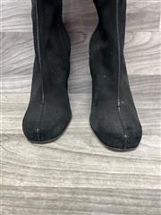 LOUIS VUITTON BLACK SUEDE LEATHER BOOTS | SIZE 9.5 US - 41 EU
